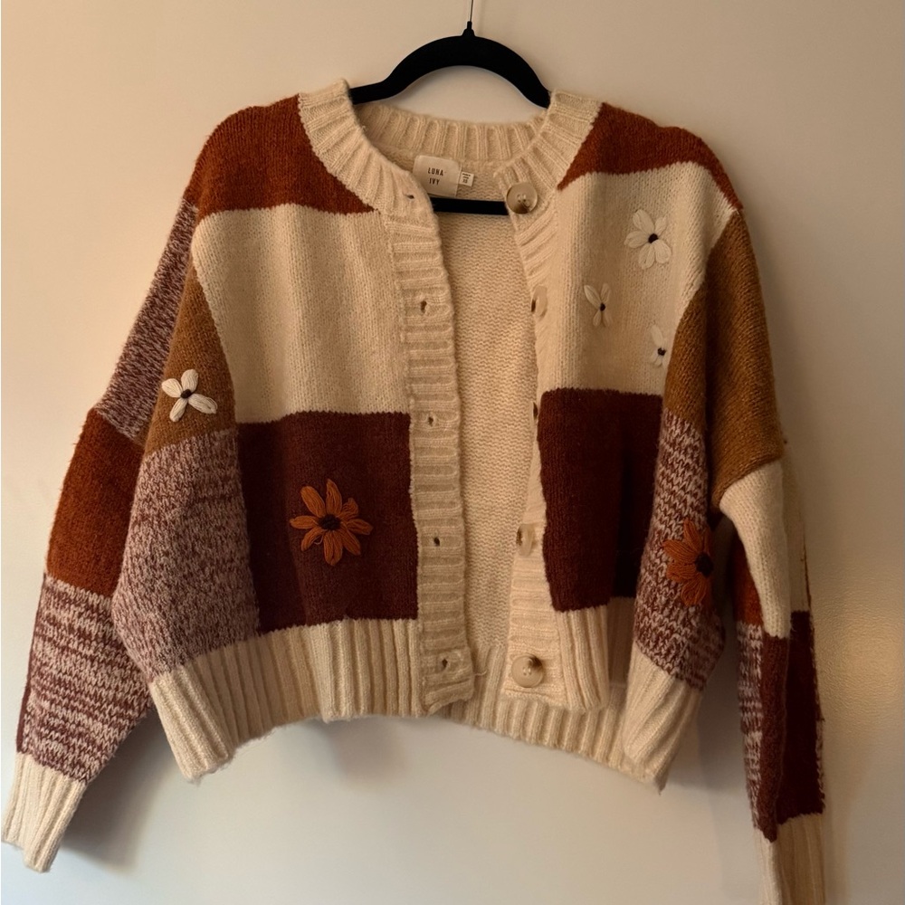 Colorful Patchwork Women's Sweater